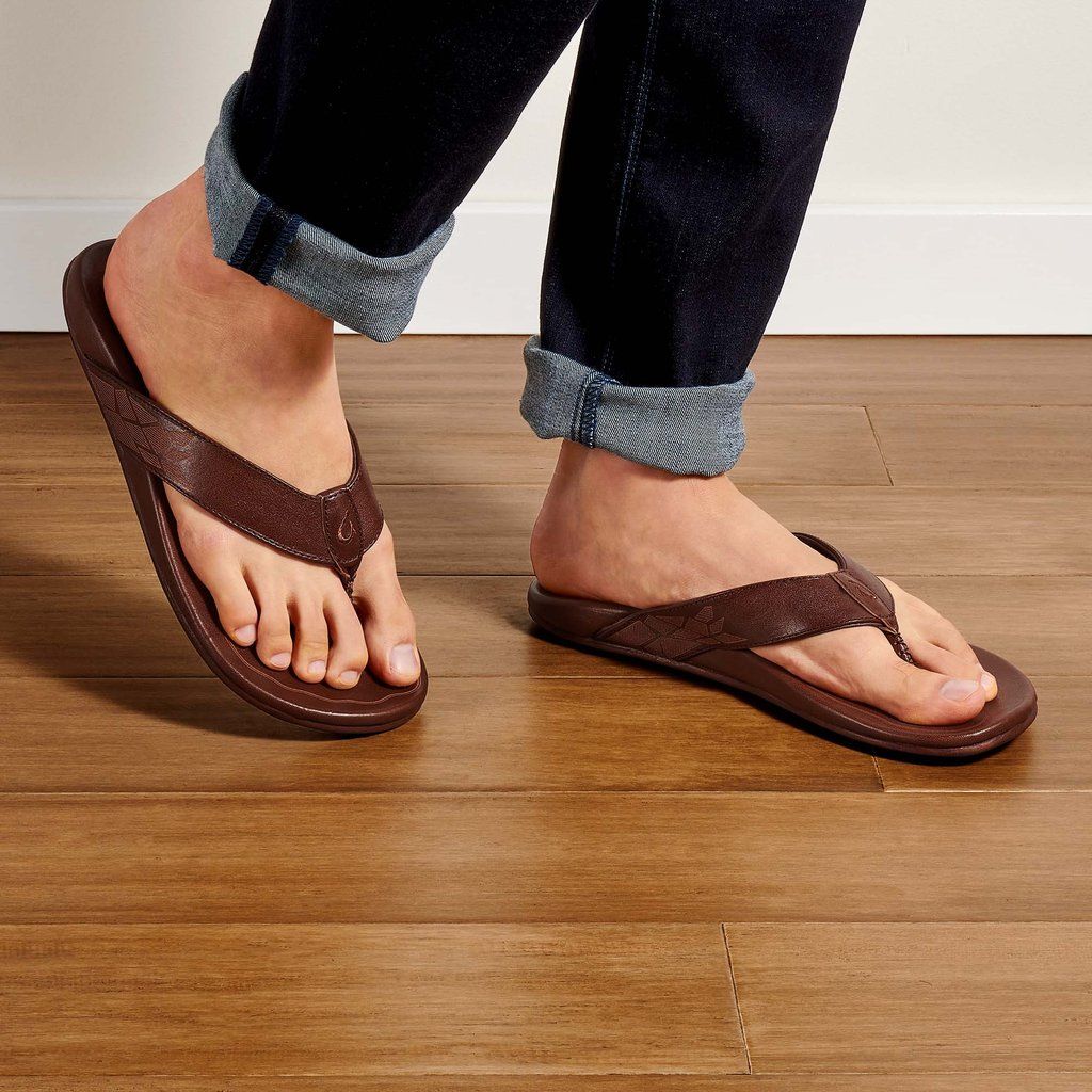 Sandalias Olukai Kūlia - Chanclas Hombre Cafes 20651-038